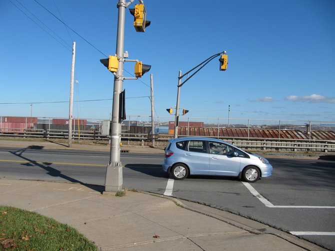 A MSVU student was hit by a car at this crosswalk on Thursday. The crosswalk is one of two that cross the Bedford Highway. Hundreds of students cross each day to get to the bus stops. Four students give their thoughts after hearing of the collision.