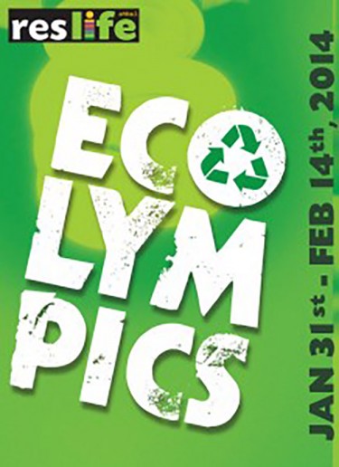 The Ecolympics is an annual event held to promote eco-friendly habits at university residences. 