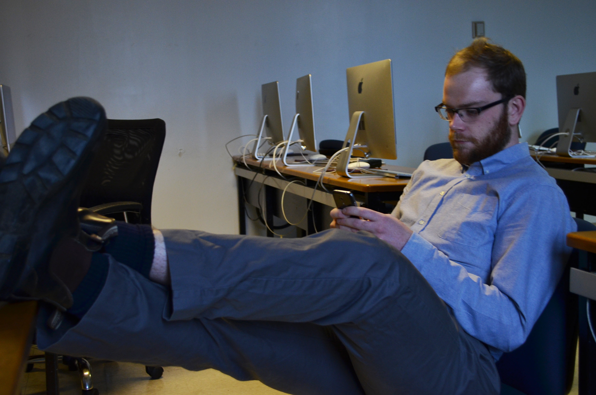 Evan McIntyre has been running his King’s parody account since 2012. Photo: Matt Jamieson
