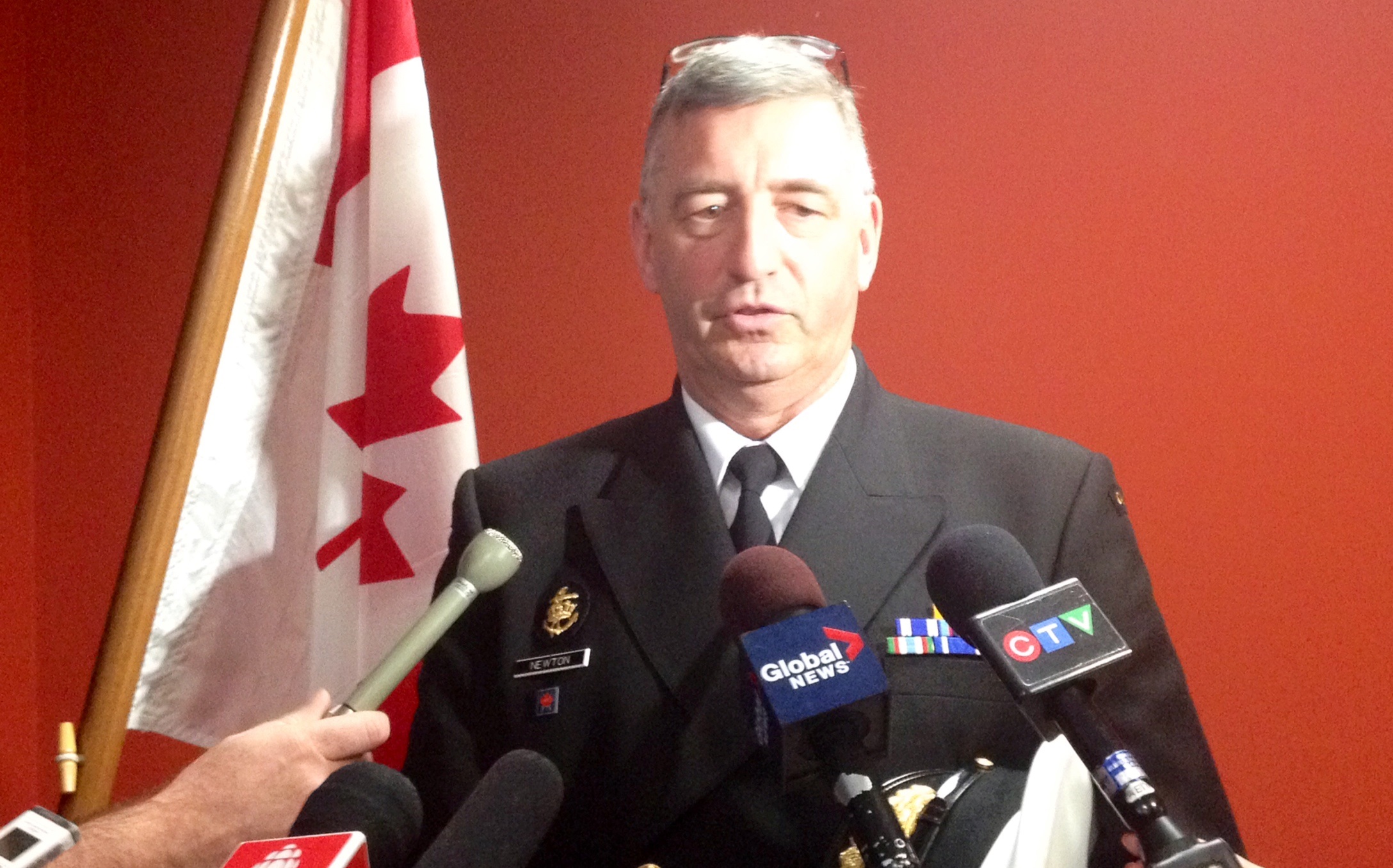 Rear Admiral John Newton, Commander of Maritime Forces Atlantic and Joint Task Force Atlantic welcomes the announcement (Photo: Evelyn Brotherston)