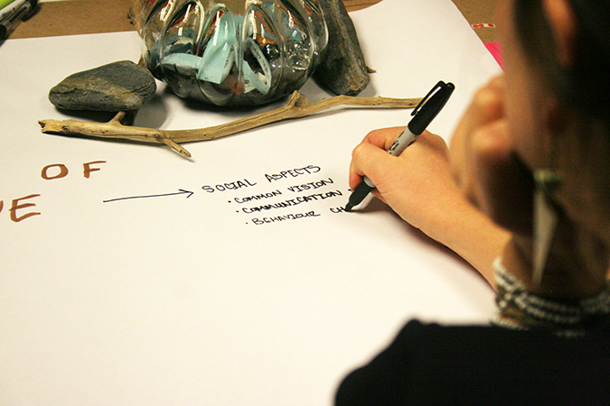 Round table discussions allowed people to share their personal and professional experiences. (Photo: Mark Henderson)