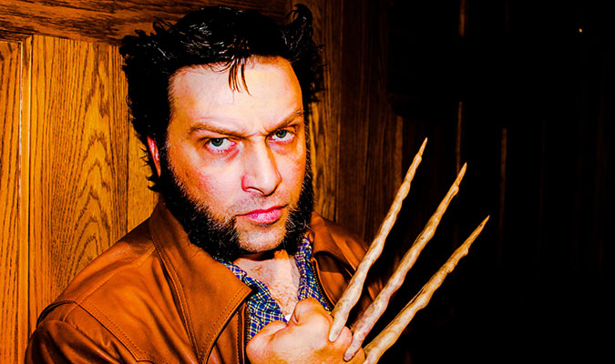 Photo of man as Wolverine (from X-Men)