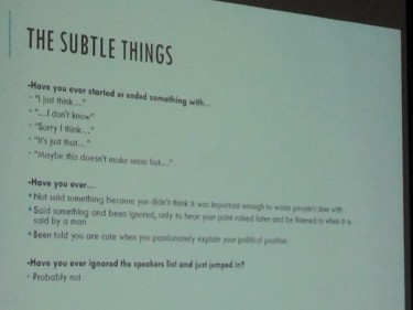 Roberts-Stahlbrand's guidelines to sounding more assertive (Photo: Katie Thompson)