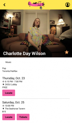 Screenshot of HPX 2014 app