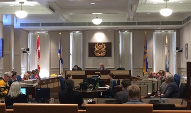 Halifax councillors discuss the implications of higher pay bands. Photo: Nikki Sacuta