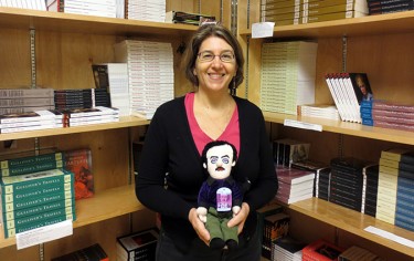Carolyn Gillis, manager, has been around since students established the bookstore in 2006. Photo: Sarah Kester