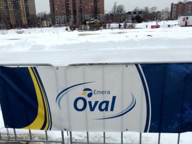 The oval will hold the live broadcast with Ron MacLean. Photo: Dylan McAteer