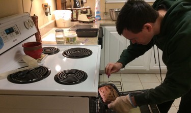 Iain Downey specializes in gluten- and dairy-free baked goods. Photo: Emily Sollows