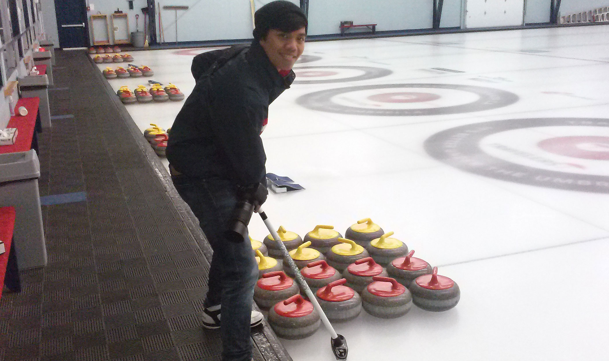 Patrick Fulgencio, 19, is on his way to Estonia to shoot for the World Curling Federation. Photo: Jake Saltzman